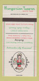 Matchbook Cover - Hungarian Tavern Niagara Falls ON Girlie 30 Strike