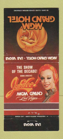 Matchbook Cover - MGM Grand Hotel Casino girlie Las Vegas NV WEAR 30 Strike