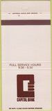 Matchbook Cover - Capital Bank Baton Rouge LA 30 Strike
