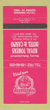 Matchbook Cover - Bourbon St Cafe New Westminster BC girlie 30 Strike