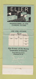Matchbook Cover - Eljer Plumbing Fixtures Waterloo IA girlie WEAR 30 Strike