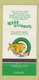 Matchbook Cover - Restaurant Nancy Ville St Pascal QC girlie  30 Strike