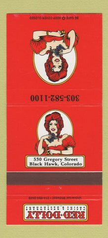 Matchbook Cover - Red Dolly Casino Restaurant Black Hawk Colorado 30 Strike