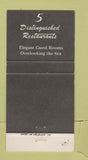 Matchbook Cover - Hotel La Valencia La Jolla CA girlie 30 Strike