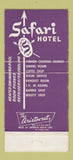 Matchbook Cover - Safari Hotel Scottsdale AZ 30 Strike