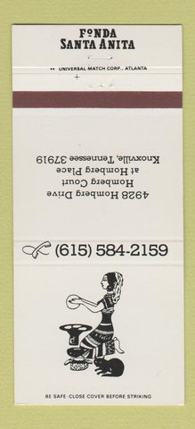Matchbook Cover - Fonda Santa Anita Knoxville TN girlie 30 Strike