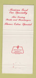 Matchbook Cover - Casa Linda Restaurant Fort Worth TX girlie Mexican 30 Strike