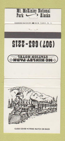 Matchbook Cover - Mt McKinley National Park AK Station Hotel 30 Strike