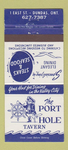 Matchbook Cover - Port Hole Tavern Dundas ON 30 Strike