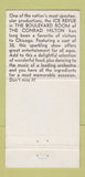 Matchbook Cover - Conrad Hilton Hotel Chicago IL Boulevard Room girlie 30 Strike