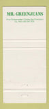 Matchbook Cover - Mr Greenjeans San Francisco CA girlie 30 Strike