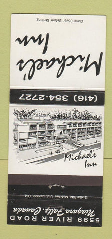 Matchbook Cover - Michael's Inn Niagara Falls ON 30 Strike