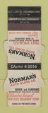 Matchbook Cover - Norman's Auto Glass Columbus OH Contour WEAR