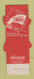 Matchbook Cover - Norman's Auto Glass Columbus OH Contour WEAR
