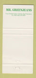Matchbook Cover - Mr Greenjeans San Francisco CA girlie 30 Strike