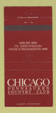 Matchbook Cover - Chicago Pennsauken Country Club NJ 30 Strike