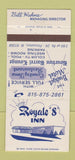 Matchbook Cover - Royale 8 Inn Princeton IL 30 Strike
