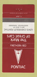 Matchbook Cover - Lewis Chevrolet Pontiac Sweetwater TN Firethorn Red 30 Strike