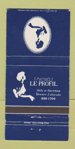 Matchbook Cover - T Michael's LE Profil Denver Colorado WEAR 30 Strike