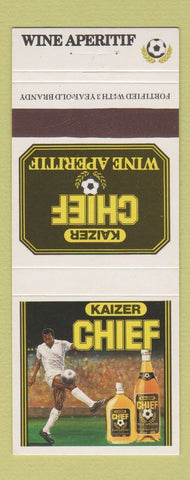 Matchbook Cover - Kaizer Chief Wine Aperitif soccer Liquor