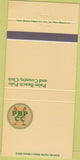 Matchbook Cover - Palm Beach Polo Country Club FL 30 Strike