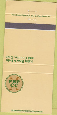 Matchbook Cover - Palm Beach Polo Country Club FL 30 Strike