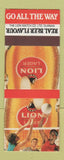 Matchbook Cover - Lion Beer South Africa
