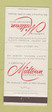 Matchbook Cover - Loew's Midtown Motor Inn New York City 30 Strike