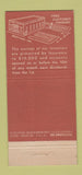 Matchbook Cover - 1st Bank Beverly Hills CA  21 Strike Feature