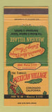 Matchbook Cover - Mexican Village Restaurant Coronado CA 30 Strike