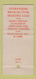 Matchbook Cover - Hickory House New York City Miami Beach FL 30 Stick