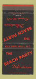 Matchbook Cover - Beach Party Deli Kill Devil Hills NC 30 Strike