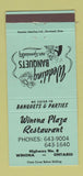 Matchbook Cover - Winona Plaza Restaurant ON 30 Strike