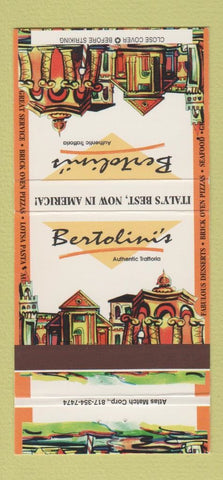 Matchbook Cover - Bertolini's Italian Restaurant Atlanta Las Vegas  30 Strike