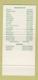 Matchbook Cover - Azteca Mexican Restaurant WA Chain Bremerton Kent 30 Strike