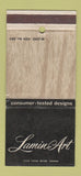 Matchbook Cover - Lamin Art Fabricon Products Los Angeles CA WEAR 30 Strike