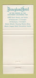 Matchbook Cover - Disneyland Hotel Anaheim CA 30 Strike
