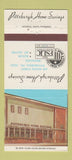 Matchbook Cover - Pittsburgh Home Savings Bank Butler Mount Oliver PA 30 Strike