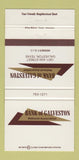 Matchbook Cover - Bank of Galveston TX 30 Strike