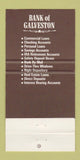 Matchbook Cover - Bank of Galveston TX 30 Strike