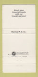 Matchbook Cover - Bank of Douglas County Castle Rock Colorado 30 Strike