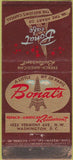 Matchbook Cover - Bonat French Cafe Washington DC WORN 21 Feature