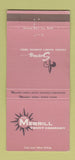 Matchbook Cover - Merrill Trust Bank ME Belfast Machias Milo Orono 30 Strike