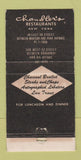 Matchbook Cover - Chandler's New York City 30 Strike