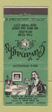 Matchbook Cover - Cavanagh's Restaurant New York City 30 Stick