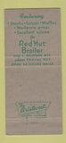 Matchbook Cover - Red Hut Broiler Restaurant Los Angeles CA 30 Strike