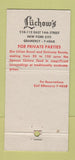Matchbook Cover - Luchow's Restaurant New York City 30 Stick