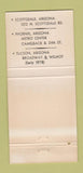 Matchbook Cover - Caf Casino French Scottsdale Phoenix Tucson AZ 30 Strike