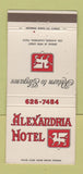 Matchbook Cover - Alexandria Hotel Los Angeles CA 30 Strike