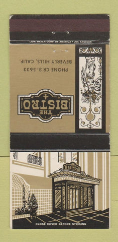 Matchbook Cover - The Bistro Beverly Hills CA 30 Strike